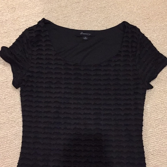 Forever 21 black ruffle bodycon dress worn once!! - Picture 2 of 5